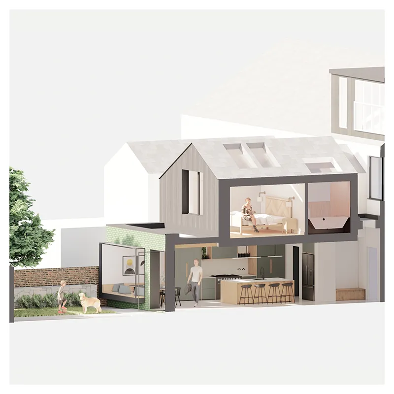 Llanfair House – residential extension project in Cardiff by Studio Gennaio