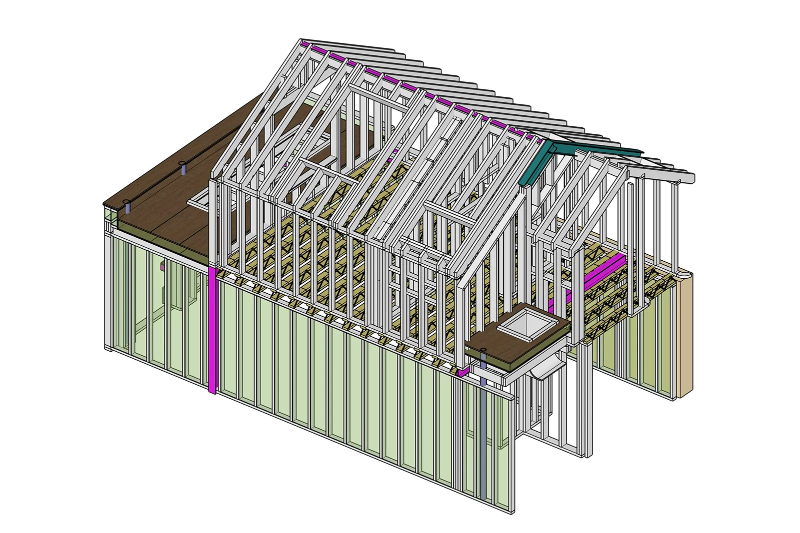 Pre-construction preparation for a residential building project